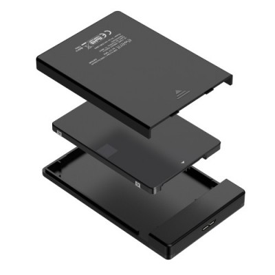 Ewent EW7049 caja para disco duro externo Carcasa de disco duro SSD Negro 25