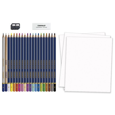 SET CREATIVO LAPICES DE COLORES 23 UDS MANLEY MLA00023