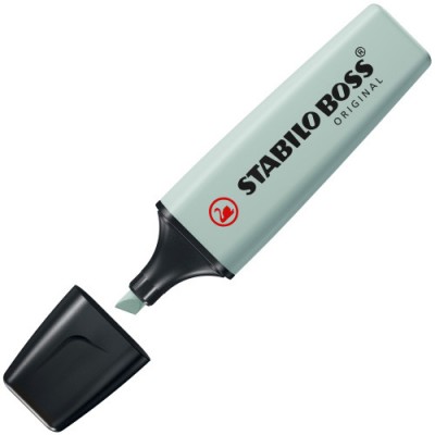 STABILO BOSS ORIGINAL NatureColors marcador 4 piezas Punta de cincel Beige Negro Verde Gris claro