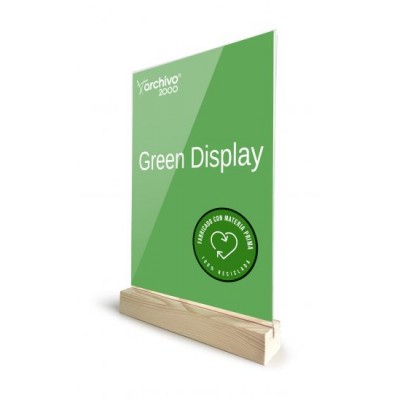 EXPOSITOR SOBREMESA SOSTENIBLE GREENDISPLAY 4X15X24CM A5 ARCHIVO2000 15905M1 CS TP