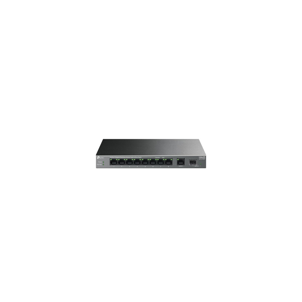 TP Link LiteWave LS1210GP switch No administrado Gigabit Ethernet 10 100 1000 Energia sobre Ethernet PoE Negro