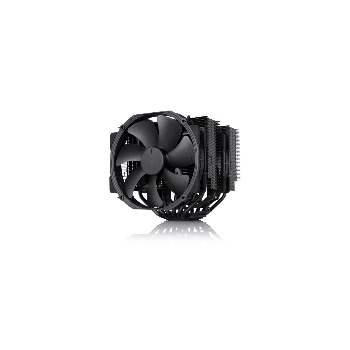 NOCTUA COOLER CPU NH D15 CHROMAXBLACK NH D15 CHBK 6 HEATPIPES DUAL TOWER 2X NF A15 140MM FAN PWM INTEL LGA1851 LGA1700 LGA1200 