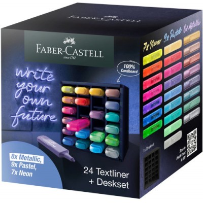 Faber Castell 254602 marcador 24 piezas Punta de cincel Multicolor