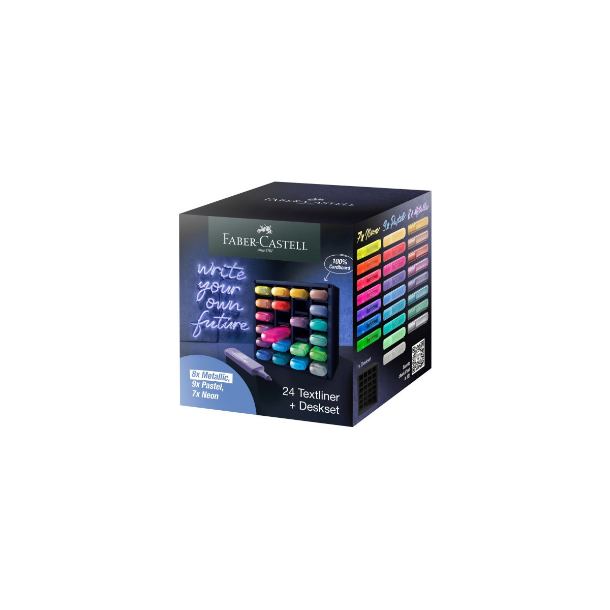 Faber Castell 254602 marcador 24 piezas Punta de cincel Multicolor