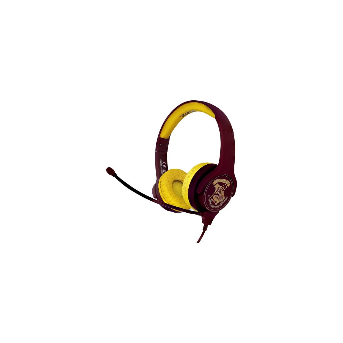 AURICULARES INTERACTIVE ESCUDO HOGWARTS AMARILLO GRANATE OTL TECHNOLOGIES HP0816