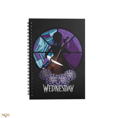 CUADERNO WEDNESDAY CON CELLO 145X21 CM CINEREPLICAS CR5174