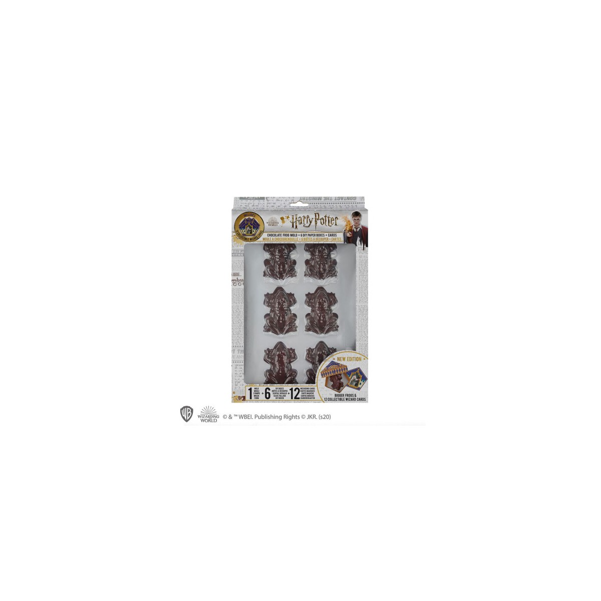 MOLDE CHOCOLATINAS RANAS CHOCOLATE 12 CARTAS CINEREPLICAS CR4018