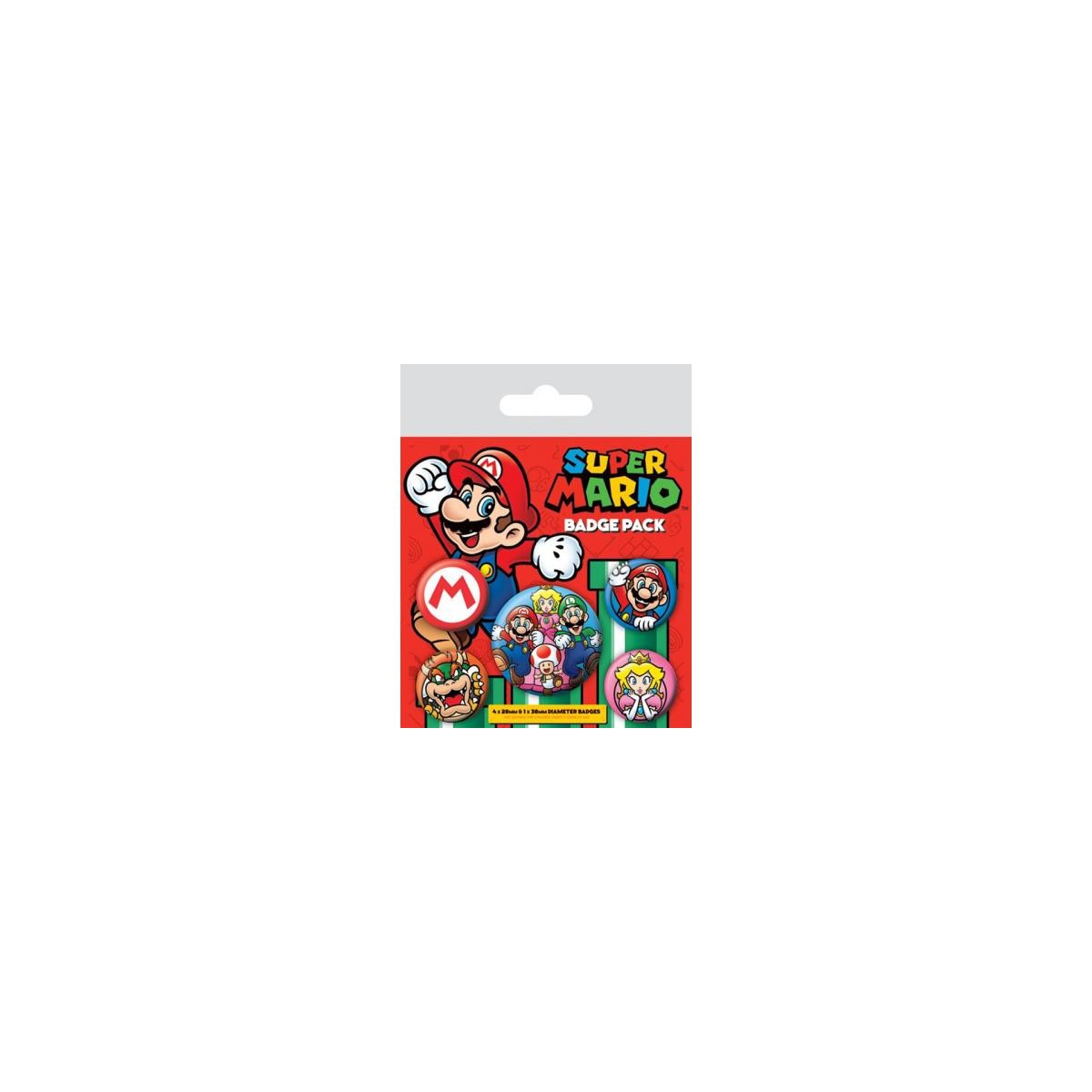 JUEGO DE CHAPAS SUPER MARIO VARIOS PYRAMID BP80440