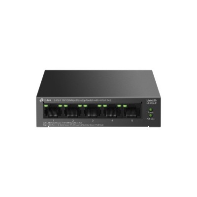 TP Link LiteWave LS105P No administrado Fast Ethernet 10 100 Energia sobre Ethernet PoE Negro