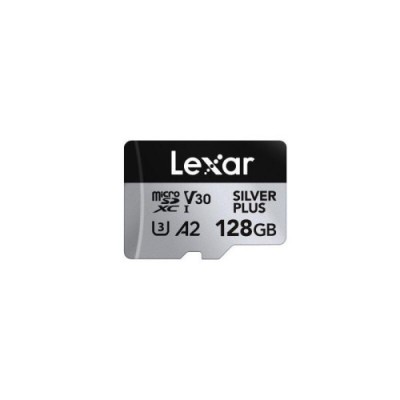 LEXAR 128GB LEXAR HIGH PERFORMANCE SILVER PLUS MICROSDXC UHS I UP TO 205MB S READ 150MB S WRITE C10 A2 V30 U3WITH ADAPTER