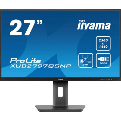 iiyama ProLite XUB2797QSNP B1 pantalla para PC 686 cm 27 2560 x 1440 Pixeles Wide Quad HD LED Negro