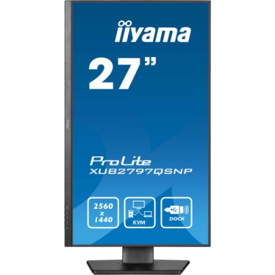 iiyama ProLite XUB2797QSNP B1 pantalla para PC 686 cm 27 2560 x 1440 Pixeles Wide Quad HD LED Negro