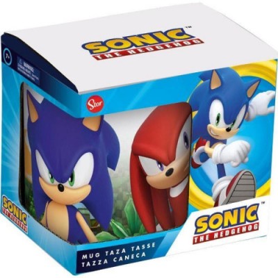 TAZA EN CAJA REGALO PERSONAJES SONIC 325 ML STOR 497