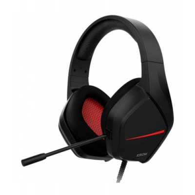 KROM AURICULARES GAMING NEGRO ROJO