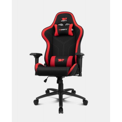 DRIFT DR110BR silla para videojuegos Butaca para jugar Asiento acolchado Negro Rojo