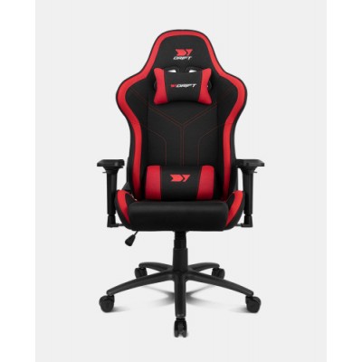 DRIFT DR110BR silla para videojuegos Butaca para jugar Asiento acolchado Negro Rojo