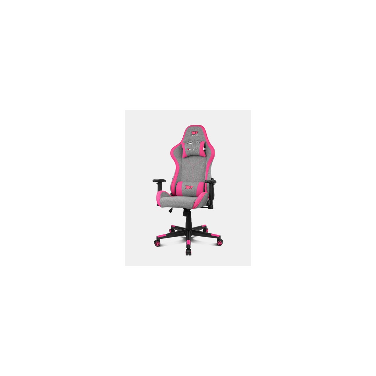 DRIFT DR90 PRO Silla para videojuegos de PC Asiento acolchado Gris Rosa