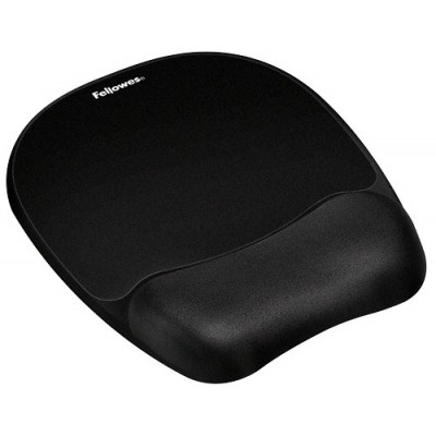 ALFOMBRILLA CON REPOSAMUNECAS MEMORY FOAM NEGRO FELLOWES 9176501