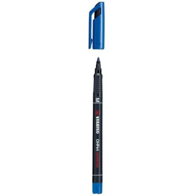 MARCADOR PERMANENTE PUNTA MEDIA OHPEN UNIVERSAL 1MM AZUL STABILO 843 41