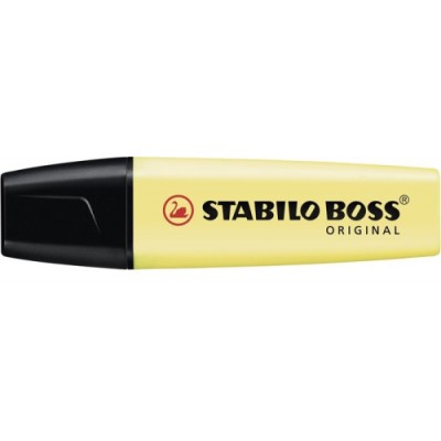 MARCADORFLUORESCENTE BOSS TRAZO 2 5MM AMARRILLO PASTEL STABILO 70 144