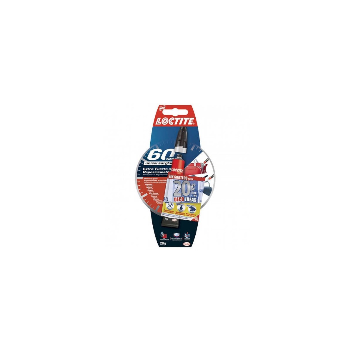 ADHESIVO UNIVERSAL EXTRAFUERTE 60 SEGUNDOS LOCTITE 2066112