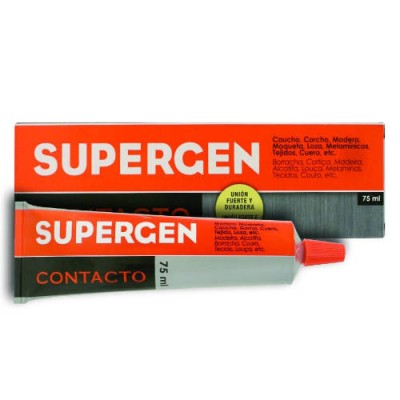 ADHESIVO DE CONTACTO EN TUBO TIPO CLASICO 75ML SUPERGEN 62600 00000 05