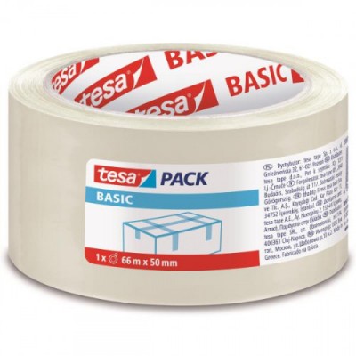 PACK 6 CINTAS DE EMBALAJE BASIC 50MMX66M TRANSPARENTE TESA 58570 00000 00