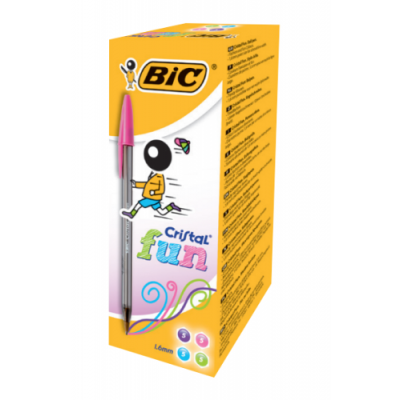 BIC Cristal Fun Violeta Boligrafo 20 piezas