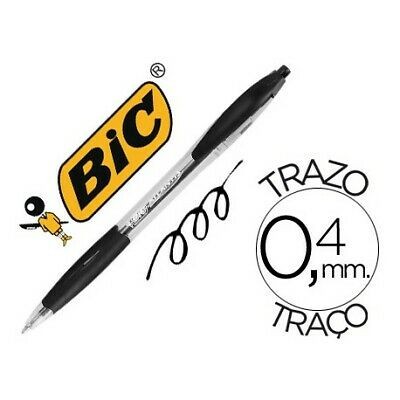 BOLIGRAFO RETRACTIL TRAZO 04 MM ATLANTIS NEGRO BIC 887132