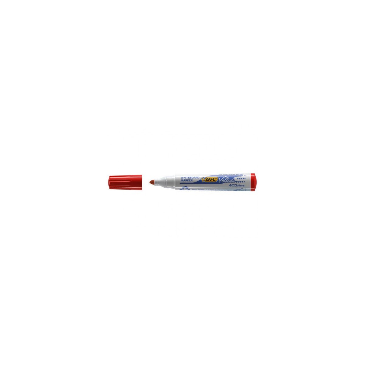 MARCADOR PARA PIZARRA BLANCA 1701 TINTA A BASE DE ALCOHOL TRAZO 15MM ROJO VELLEDA 904939