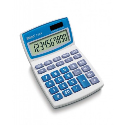 CALCULADORA DE SOBREMESA DE 10 DIGITOS MODELO 210X SOLAR PILA IBICO IB410079