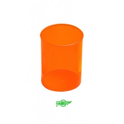 CUBILETE DE PLASTICO 78 MM DIAMETRO X 100 MM ALTO TRANSPARENTE NARANJA FAIBO 205 18