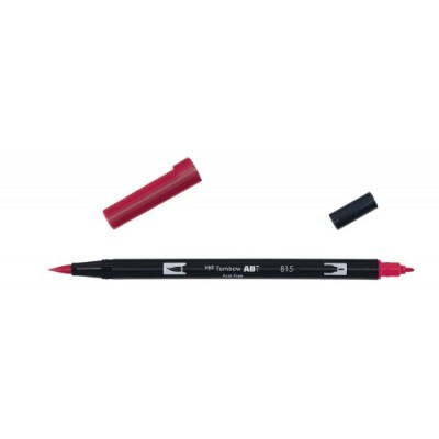 ROTULADOR DOBLE PUNTA PINCEL COLOR CHERRY TOMBOW ABT 815