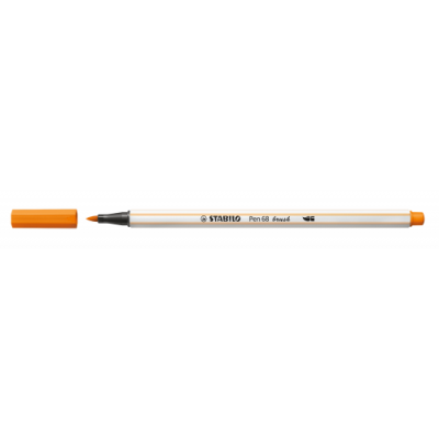 ROTULADOR PUNTA FIBRA PINCEL PEN 68 BRUSH NARANJA STABILO 568 54