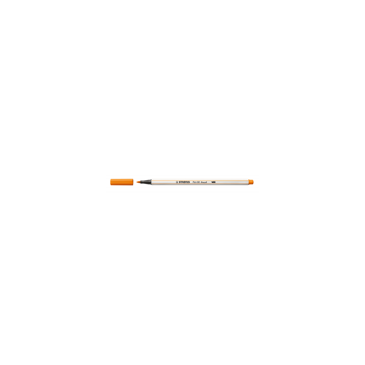 ROTULADOR PUNTA FIBRA PINCEL PEN 68 BRUSH NARANJA STABILO 568 54