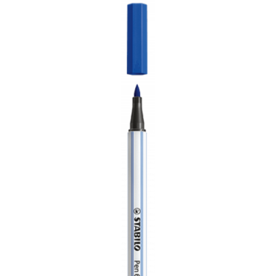 ROTULADOR PUNTA FIBRA PINCEL PEN 68 BRUSH AZUL STABILO 568 32