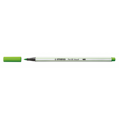 ROTULADOR PUNTA FIBRA PINCEL PEN 68 BRUSH VERDE HOJA STABILO 568 43