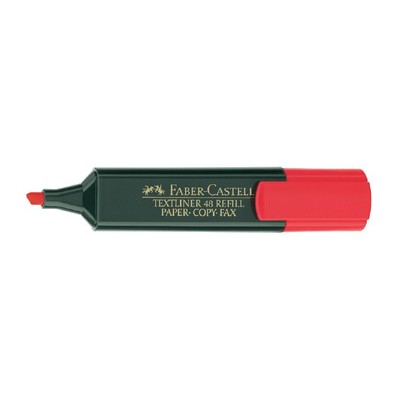 MARCADOR FLUOR TEXTLINER ROJO FABER CASTELL 154821