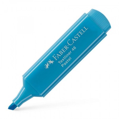 MARCADOR FLUOR TEXTLINER AZUL PaLIDO PASTEL FABER CASTELL 154657