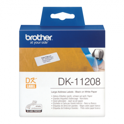 BROTHER ETIQUETAS DE DIRECCIoN GRANDES 38MMX90MM 400 UNIDAD