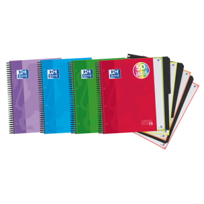 Oxford 400027275 cuaderno y block A4 120 hojas Colores surtidos