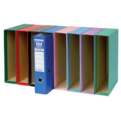 CAJA FOLIO EN COLOR AZUL SERENA UNISYSTEM COLOR 17221033