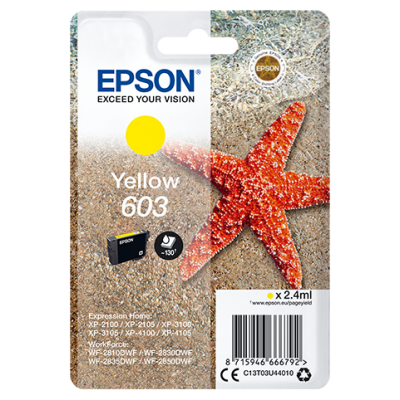 Epson Singlepack Yellow 603 Ink