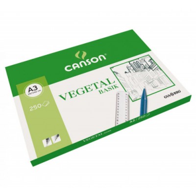 PAQUETE 250 HOJAS PAPEL VEGETAL A3 90G GUARRO CANSON C200406244