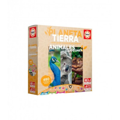 JUEGO PLANETA TIERRA ANIMALES CAMPEONES EDUCA BORRAS 18708