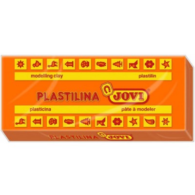 CAJA 15 PASTILLAS PLASTILINA 150 G NARANJA JOVI 7104