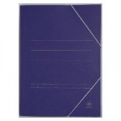 CARPETA CARTON SIMIL PRESPAN 500 GR M2 FOLIO GOMA SOLAPA AZUL MARIOLA 1525AZ