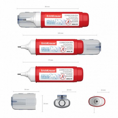 BOLiGRAFO CORRECTOR ARCTIC WHITE 12 ML ERICH KRAUSE 780