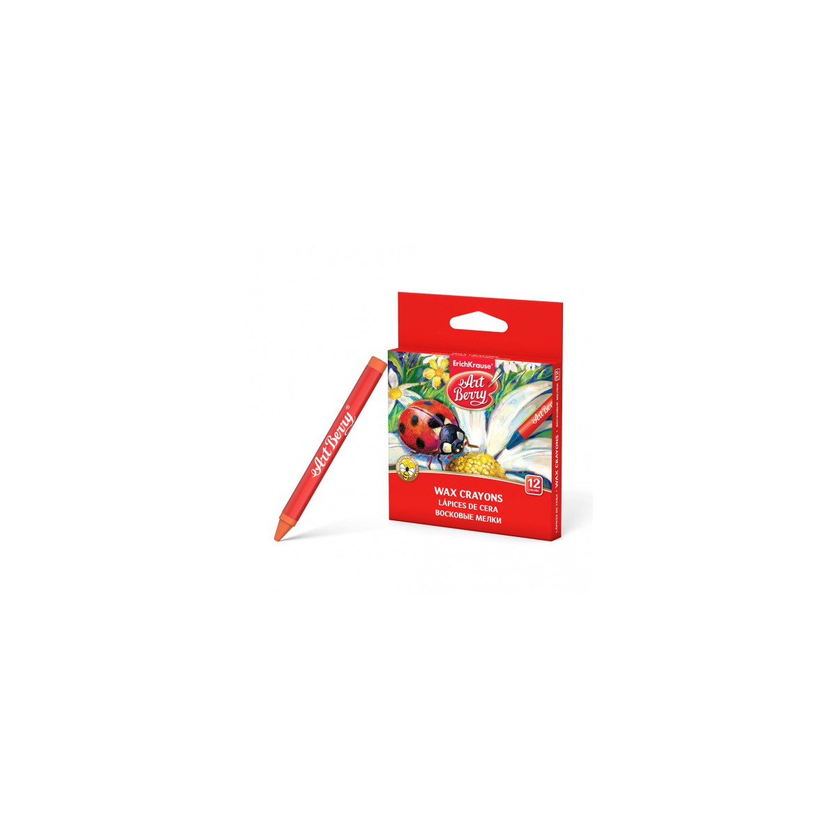 ESTUCHE DE CERAS DE PLaSTICO 12 COLORES ARTBERRY 34930