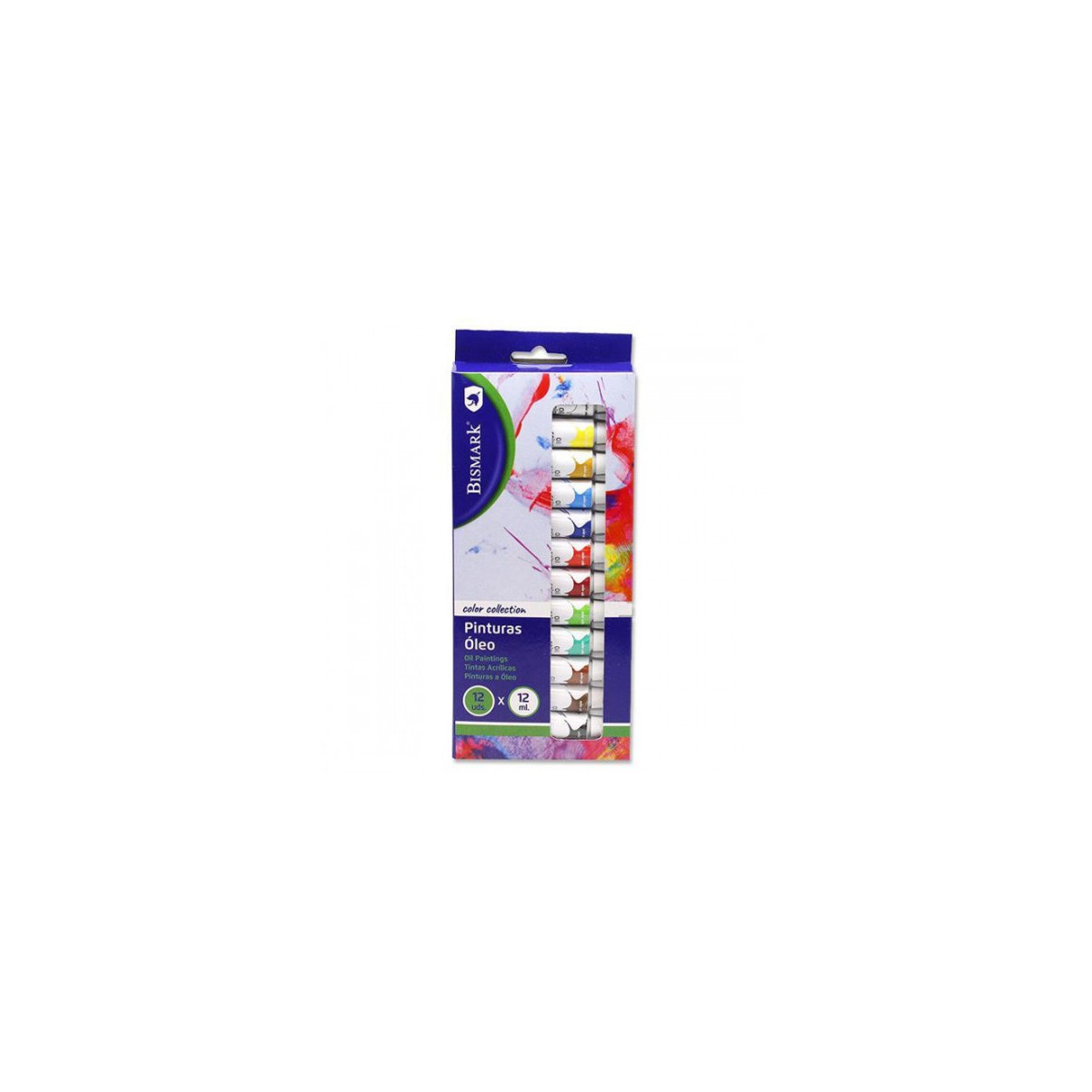 SET PINTURAS OLEO TUBOS 12 COLORES X 12 ML BISMARK 327026